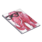 Dapper Animal | Roze olifant in eierassen Notitieboek (Rechterzijde)