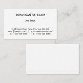 Dapper, Basic en zakelijk Visitekaartje (Voorkant / Achterkant)