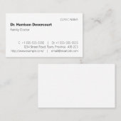 Dapper, Carte de visite conservateur (Devant / Derrière)