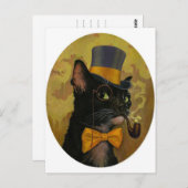 Dapper Cat Briefkaart (Voorkant / Achterkant)