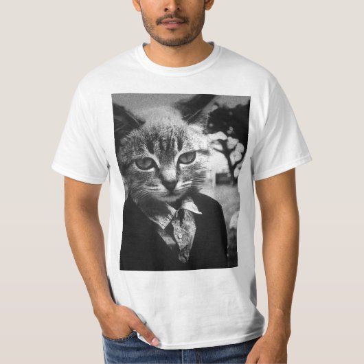 Dapper Cat T-shirt (Voorkant)