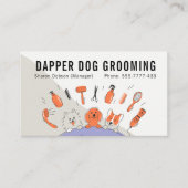 Dapper Chien Grooming Carte de visite animal de co (Devant)
