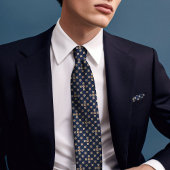 Dapper Daisies & Golden Stippen Mannen Stropdas