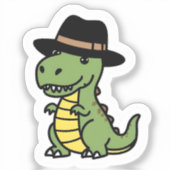 Dapper Dino Sticker (Voorkant)