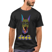 "Dapper Doggo Drip" Kleur Pop T-Shirt