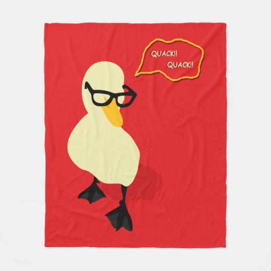 Dapper Duck Fleece Deken (Voorkant)