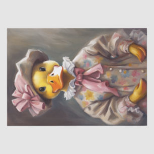 Dapper Ducks: Decoupage-papier op basis van kledin Tissuepapier