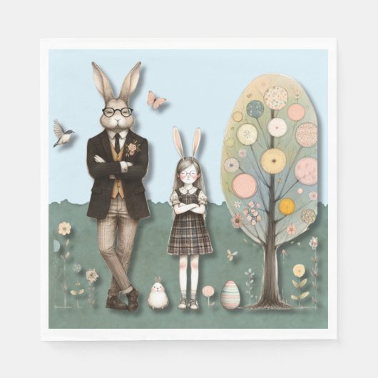 Dapper Easter Napkins Servet (Voorkant)