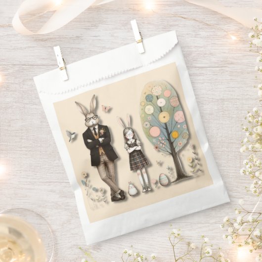 Dapper Easter Treat Bag Bedankzakje (Geknipt)