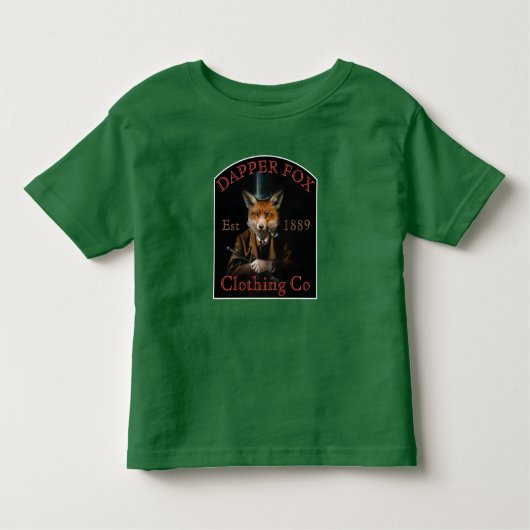  Dapper Fox Baby Jersey T-shirt (Voorkant)