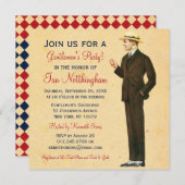 Dapper Gentlemen's Party Kaart (Voorkant / Achterkant)