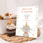 Dapper Kitty Invitation d'anniversaire