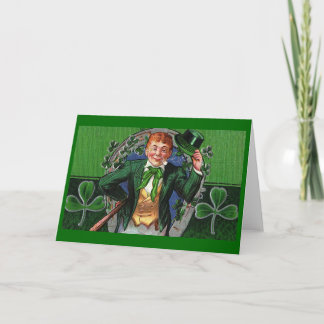 Dapper Leprechaun St. Patrick's Day Kaart
