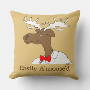 Dapper Moose Whimsical Kussen