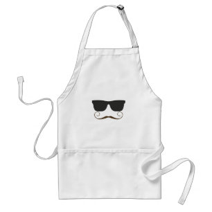 Dapper Mustache Standaard Schort
