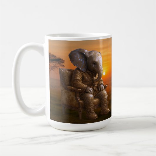 Dapper Olifant Reizen Koffiemok (Links)