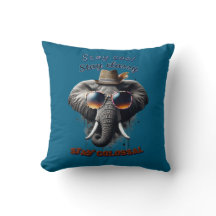 Dapper Olifant: Stedelijke Koele Worp Kussen