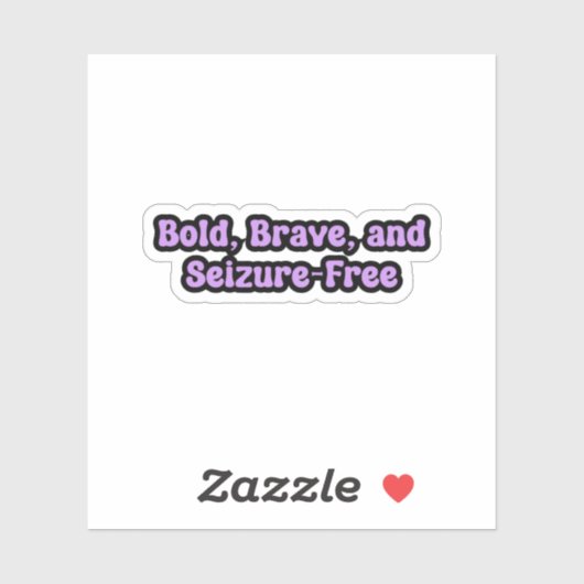 Dapper Paarse aanvalsvrije epilepsie Sticker (Vel)