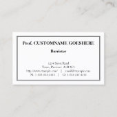 Dapper, Plain en Basic Professional Visitekaartje (Voorkant)