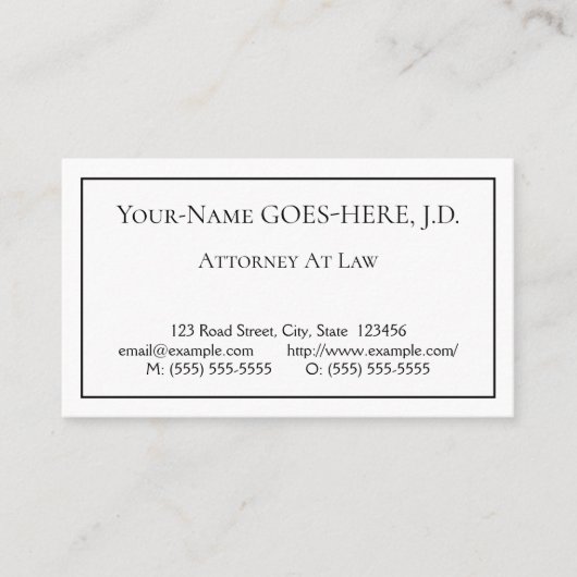 Dapper, professioneel Visitekaartje (Voorkant)