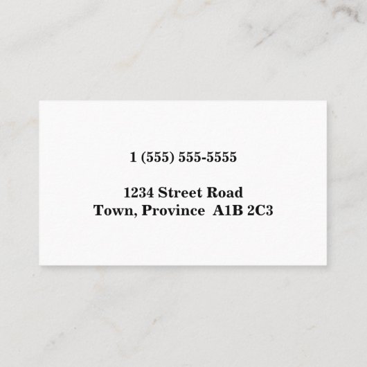 Dapper, professionele profielkaart visitekaartje (Achterkant)