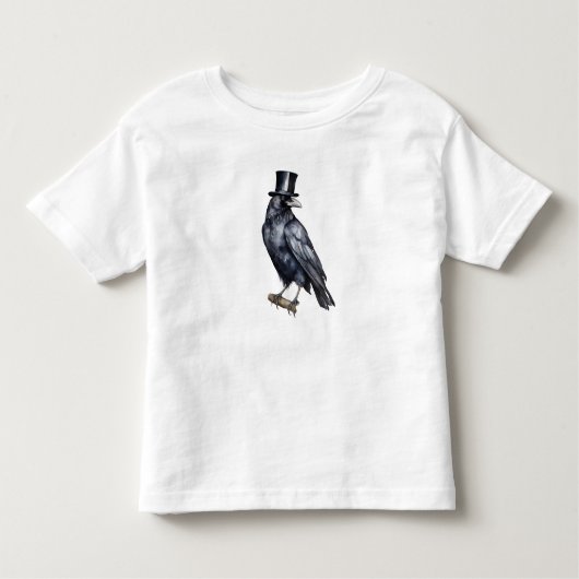Dapper Raven in bloei Kinder Shirts (Voorkant)