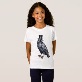 Dapper Raven in bloei T-shirt (Voorkant volledig)
