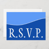 Dapper, Simple & Basic "R.S.V.P." Carte (Devant / Derrière)