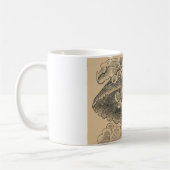 Dapper Skeleton (Calavera Catrina) (Elegant Skull) Koffiemok (Links)