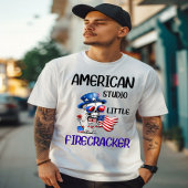 Dapper Skeleton groet Amerika T-shirt