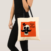 Dapper Skull Trick-or-Treat Bag Tote Bag (Voorkant (product))