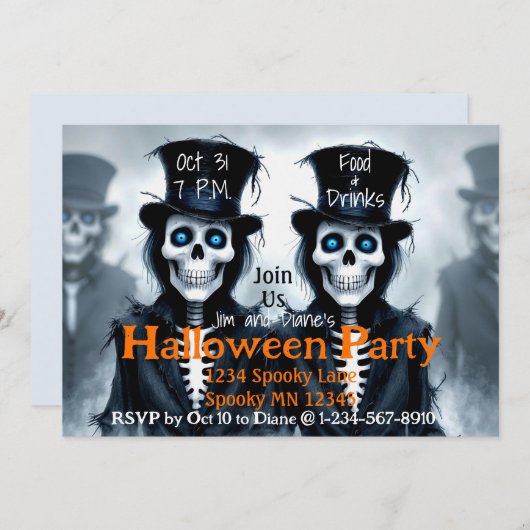 Dapper Spirits & Fogbound Fright Kaart (Voorkant / Achterkant)