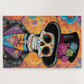 Dapper Sugar Skull: Dag van de Doden Legpuzzel (Horizontaal)