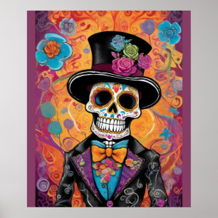 Dapper Sugar Skull: Dag van de Doden Poster