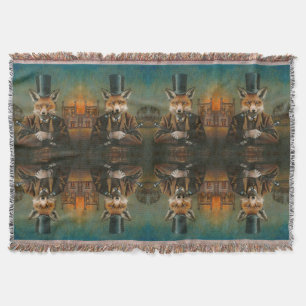 Dapper Victoriaans Fox Gooi Deken