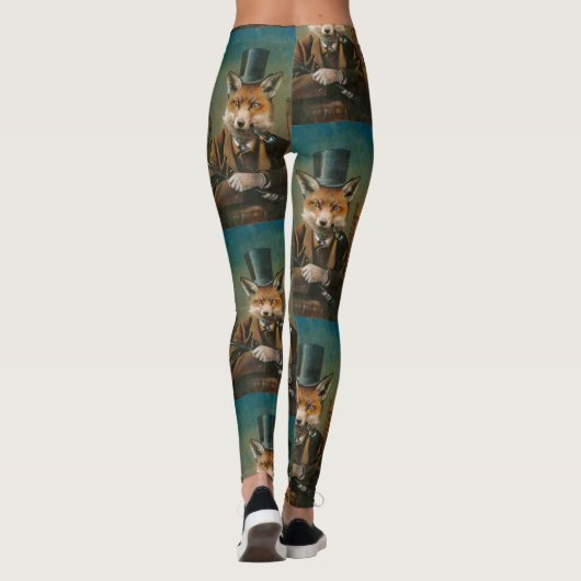 Dapper Victoriaans Fox-Leggings Leggings (Achterkant)