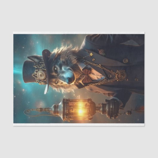 Dapper Wolf Tissuepapier (Voorkant)