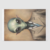 Dappere Alien Decoupage Tissuepapier (Voorkant)