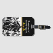 Dappere Bizon Tegen Berg Bagagelabel (Voorkant (horizontaal))