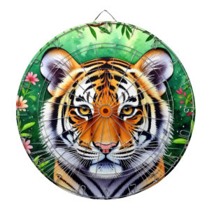 Dappere botanische tijgerwelp  dartbord