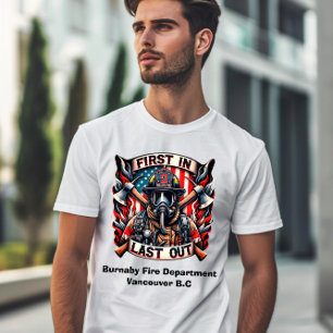 Dappere brandweerman is trots t-shirt