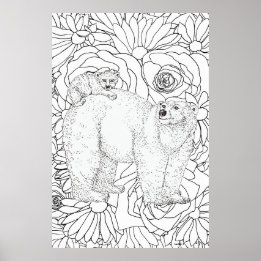 Dappere Ijsbeer Poster