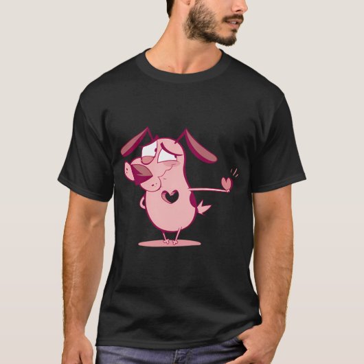 Dappere laffe hond t-shirt (Voorkant)