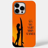 Dappere Meisje zee Sky Zomer surf Case-Mate iPhone Case (Achterkant)