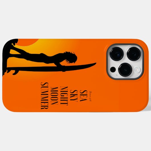 Dappere Meisje zee Sky Zomer surf Case-Mate iPhone Case (Achterkant (horizontaal))
