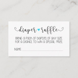 Dappere Raffle-kaart Informatiekaartje