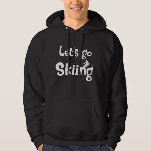 Dappere Skiliefhebber Hoodie