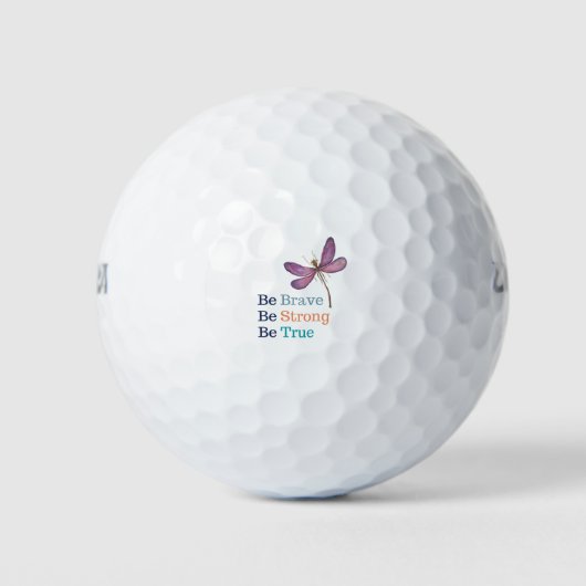 Dappere Sterke Echte Libel Golfballen (Voorkant)
