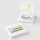 Dapperheid voelt als angst | Motivatie prijsopgave Stenen Onderzetter (Zijkant)