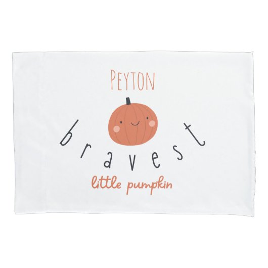 dapperste kleine pompoen Custom Name Kussensloop (Voorkant)